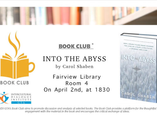 Book Club :”Into the abyss : how a deadly plane crash changed the lives of a pilot, a politician, a criminal and a cop”     Shaben, Carol.